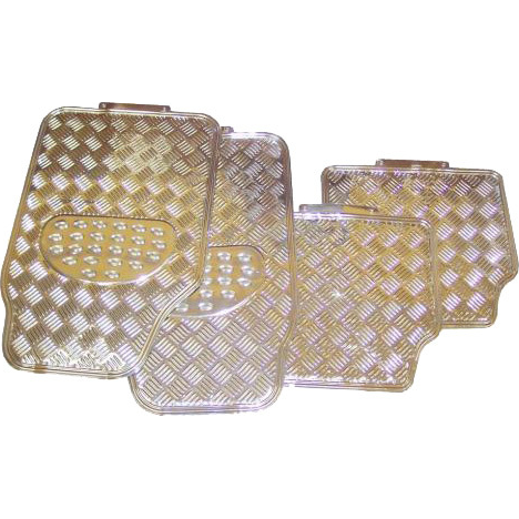 [23-7001S] CAR MATS SILVER
