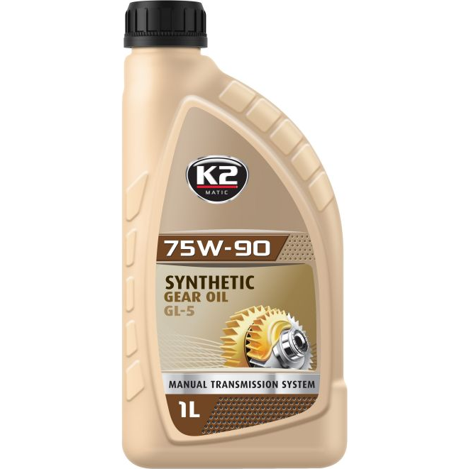 [K275W901L] K2 ALYVA GREIČIŲ DĖŽEI 75W-90 GL5 GL4 1L