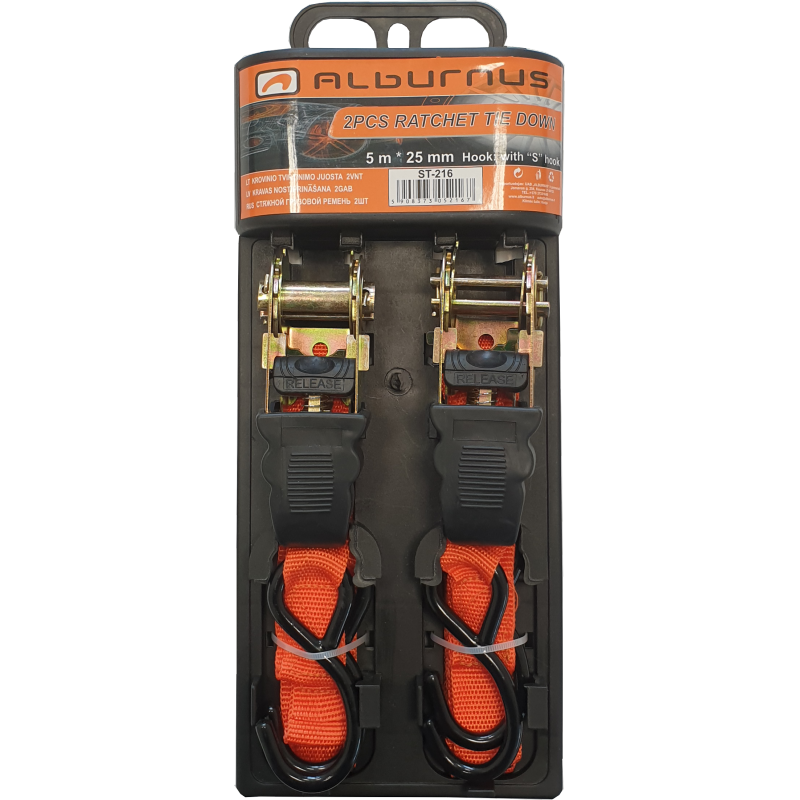 [ST-216] RATCHET TIE DOWN 5M * 25 MM