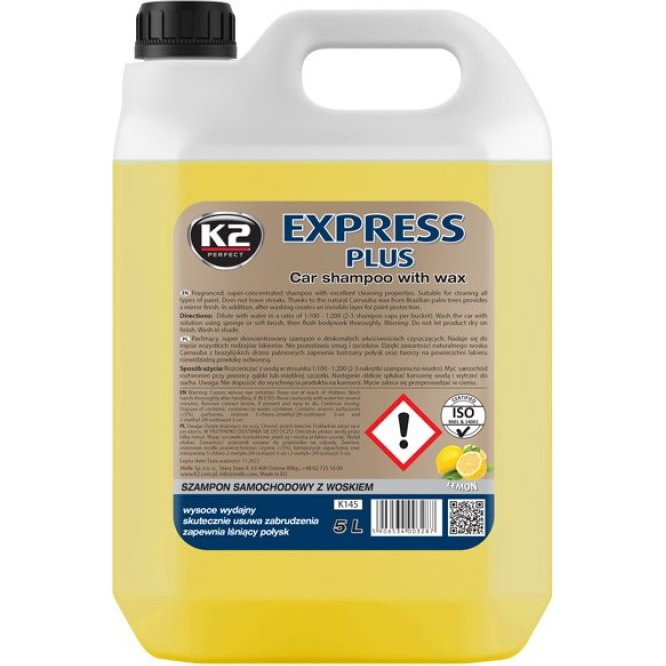 [10525] ŠAMPŪNAS SU VAŠKU EXPRESS PLUS 5L
