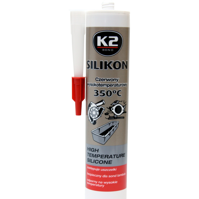 [10230] SILIKONAS K2 RAUDONAS 300GR.