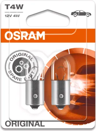 [OS-3893-02B] OSRAM LEMPUTĖS T4W 12V BA9S LF BLI2 DK