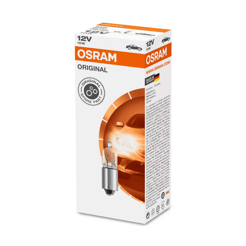 [OS-64113] OSRAM LEMPUTĖS 10W 12V BA9S UNV1