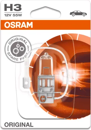 [OS-64151-01B] OSRAM LEMPUTĖS H3 55W 12V PK22S BLI1 DK