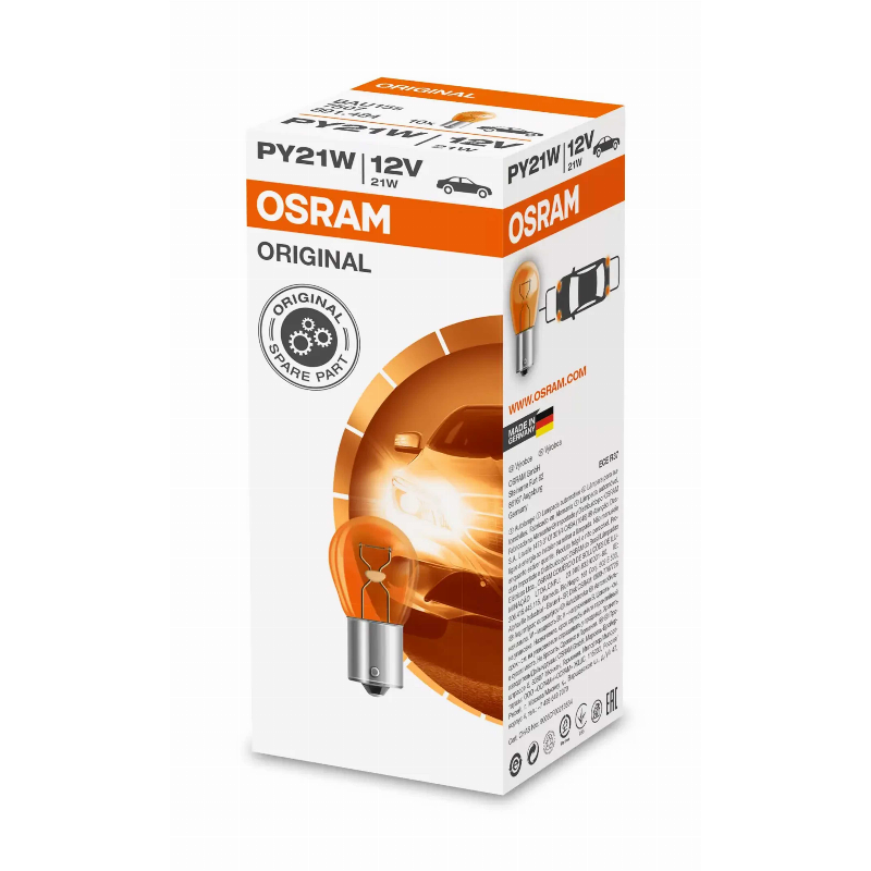 [OS-7507] OSRAM LEMPUTĖS PY21W 12V BAU15S
