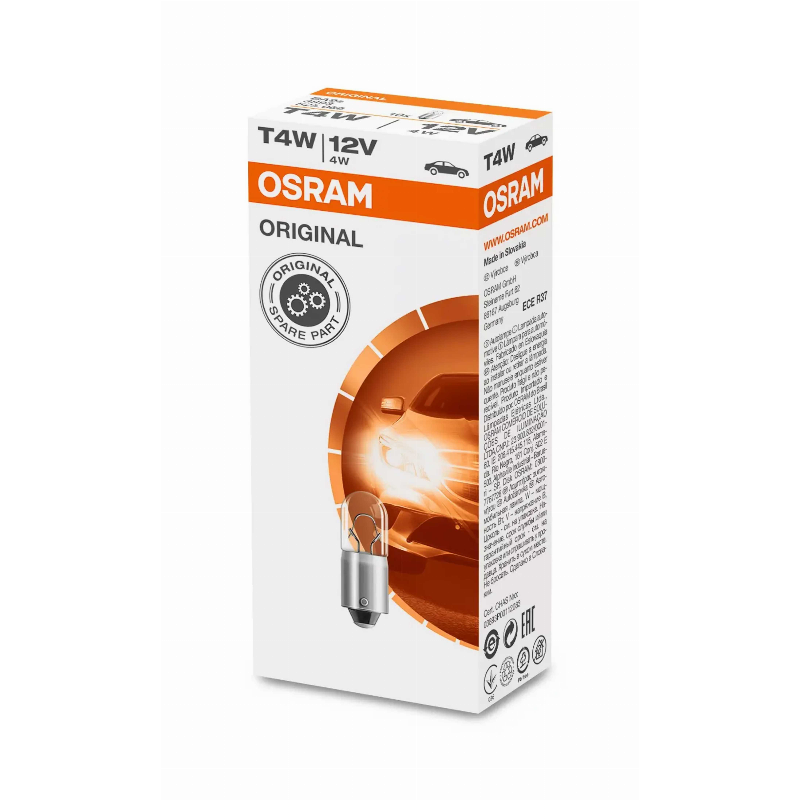 [OS-3893] OSRAM LEMPUTĖS T4W 12V BA9S LF UNV1