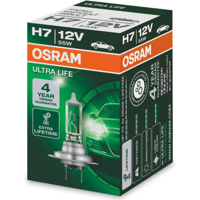 [OS-64210ULT] OSRAM LEMPUTĖS H7 55W 12V PX26D ULTRA LIFE