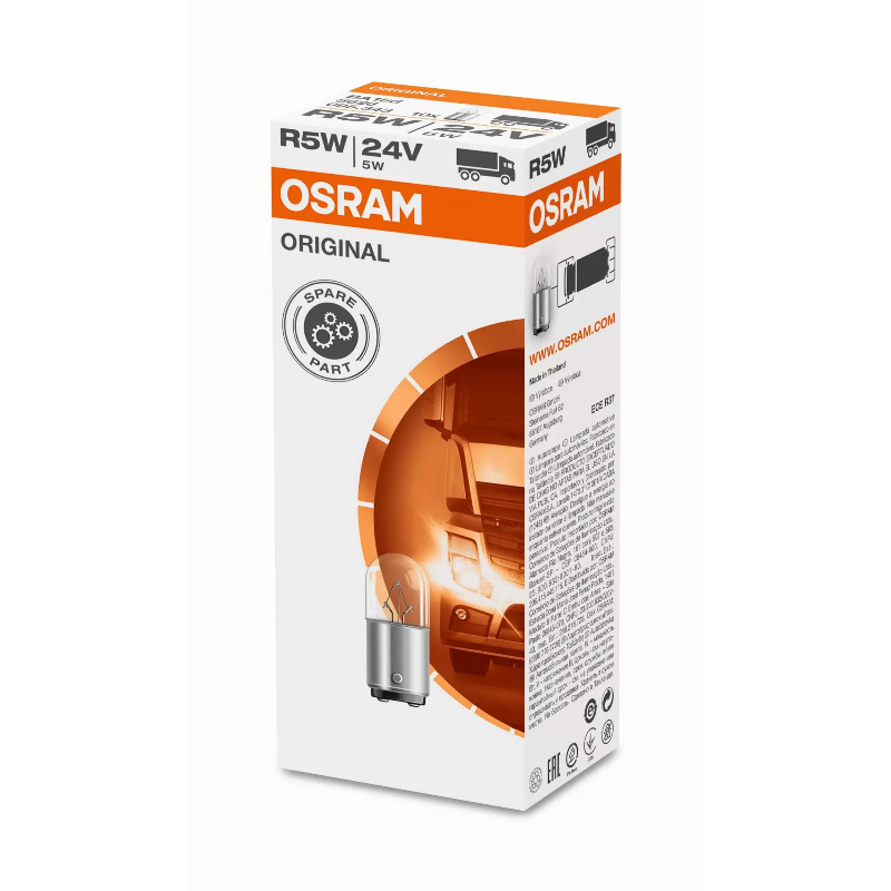 [OS-5626] OSRAM LEMPUTĖS R5W 24V BA15D