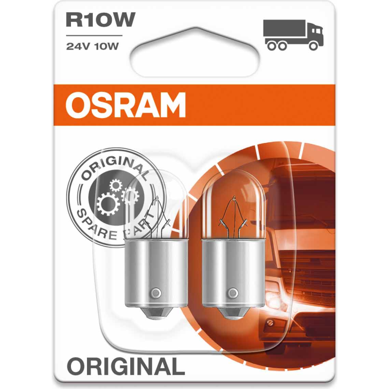 [OS-5637-02B] OSRAM LEMPUTĖS R10W 24V 02B BA15S