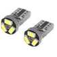 LEMPUTĖS W5W T10 LED 3SMD CANBUS 12V (2VNT)