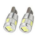 LEMPUTĖS W5W T10 LED 6SMD CANBUS 12V (2VNT)
