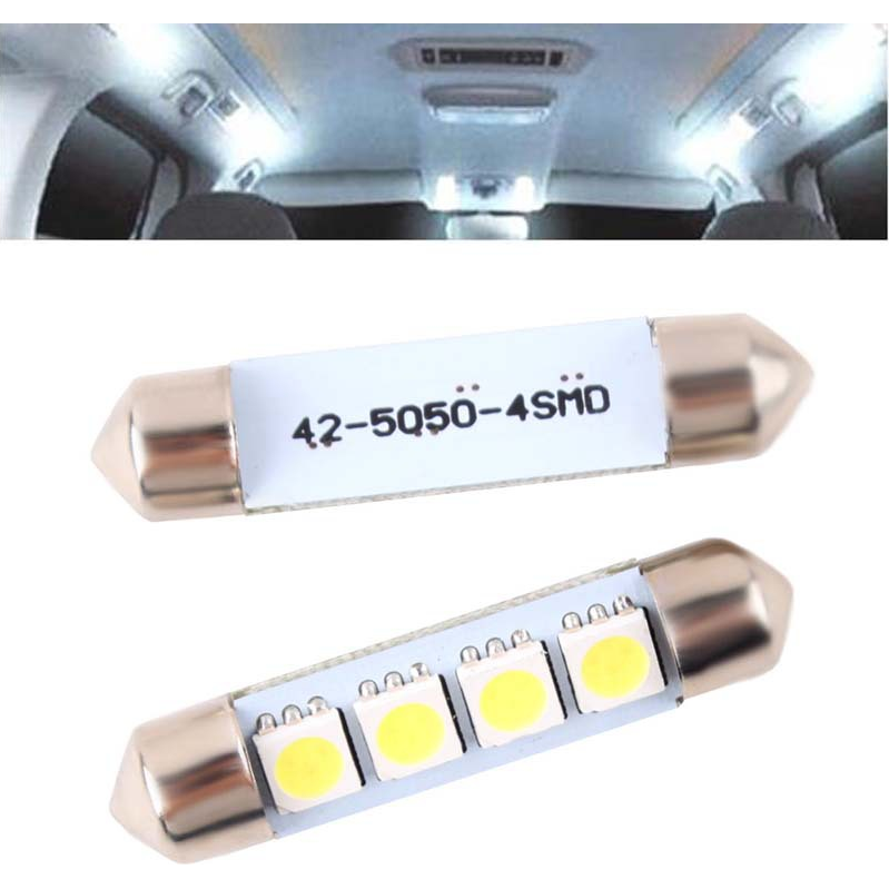 [AL50386-39] LEMPUTĖS C5W T11 LED 4SMD 39MM 12V (2VNT)