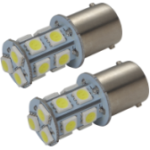 LEMPUTĖS S25 LED 13SMD BA15S 12V (2VNT)