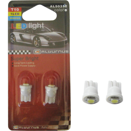 [AL50415] LEMPUTĖS W5W T10 LED 1SMD 12V (2VNT)