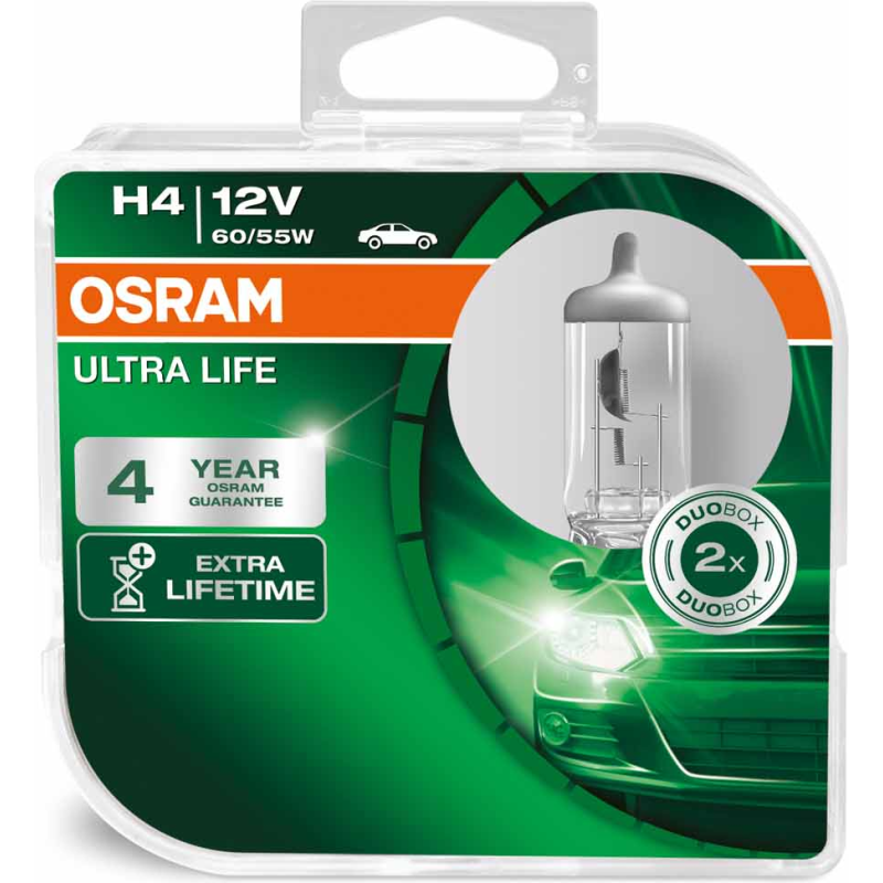 [OS-64193ULT-HCB] OSRAM LEMPUTĖS H4 60/55W 12V P43T ULTRA LIFE