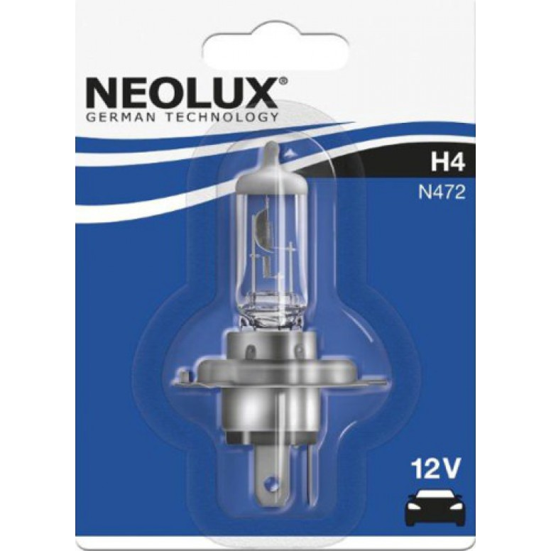[NO-N472-01B] NEOLUX LEMPUTĖS H4 60/55W 12V
