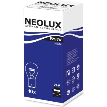 [NO-N334] NEOLUX LEMPUTĖS P21/5W 24V BAY15D 5XFS10