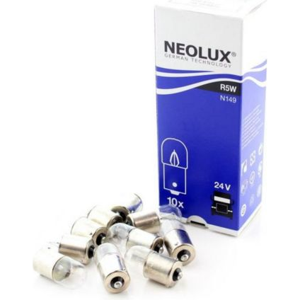 [NO-N149] NEOLUX LEMPUTĖS R5W 24V BA15S 5XFS10