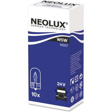 [NO-N507] NEOLUX LEMPUTĖS W5W 24V W2.1X9.5D 5XFS10