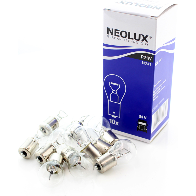 [NO-N241] NEOLUX LEMPUTĖS P21W 24V BA15S 5XFS10