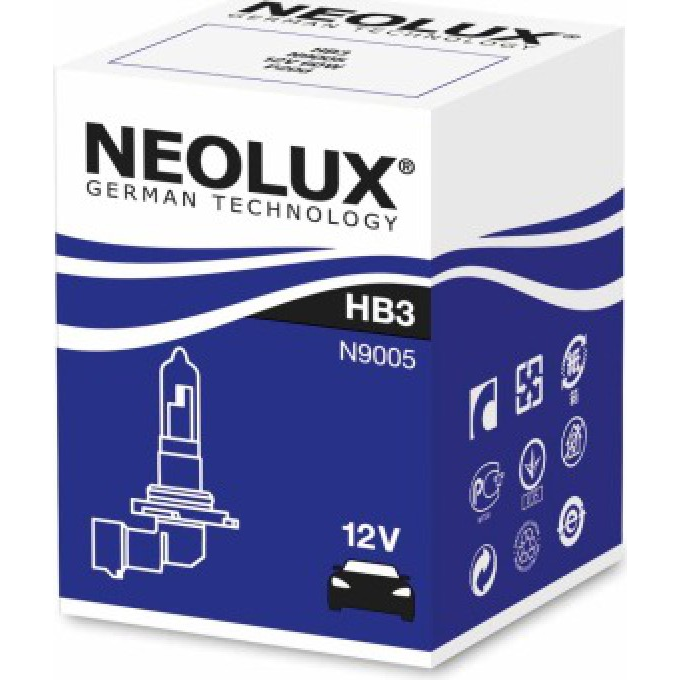 [NO-N9005] NEOLUX LEMPUTĖS HB3 12V 60W P20D 9005