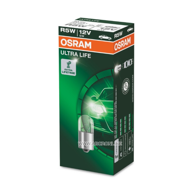 [OS-5007ULT] OSRAM LEMPUTĖS R5W 12V BA15S 5XFS10 1A