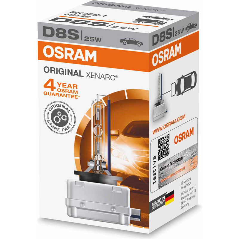[OS-66548] OSRAM LEMPUTĖS D8S 25W 40V PK32D-1 4X1 1A