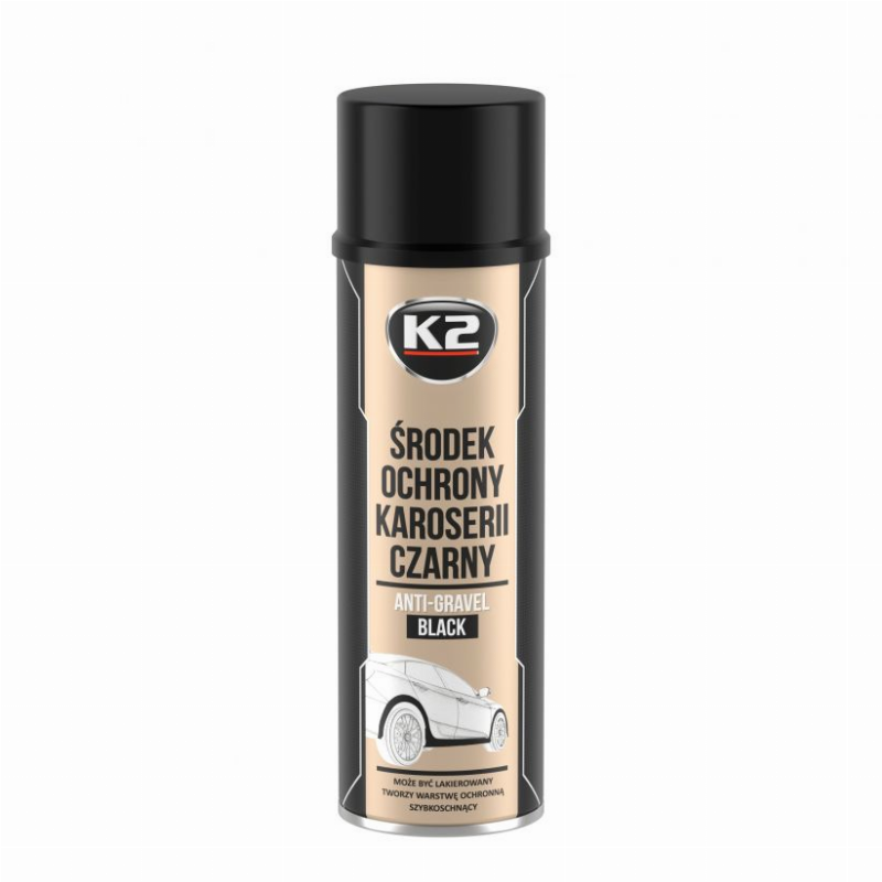 [10310] DERVA K2 "ANTI -GRAVEL"  500ML SPRAY BLACK