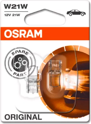 [OS-7505-02B] OSRAM LEMPUTĖS W21W 12V BA15S BLI2 DK