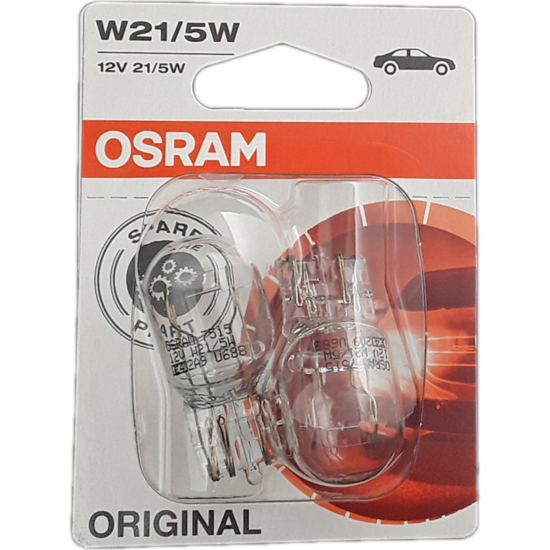 [OS-7515-02B] OSRAM LEMPUTĖS W21/5W 12V W3X16Q