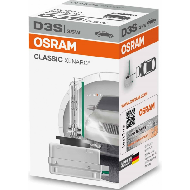 [OS-66340CLC] OSRAM LEMPUTĖS D3S 35W P32D-5