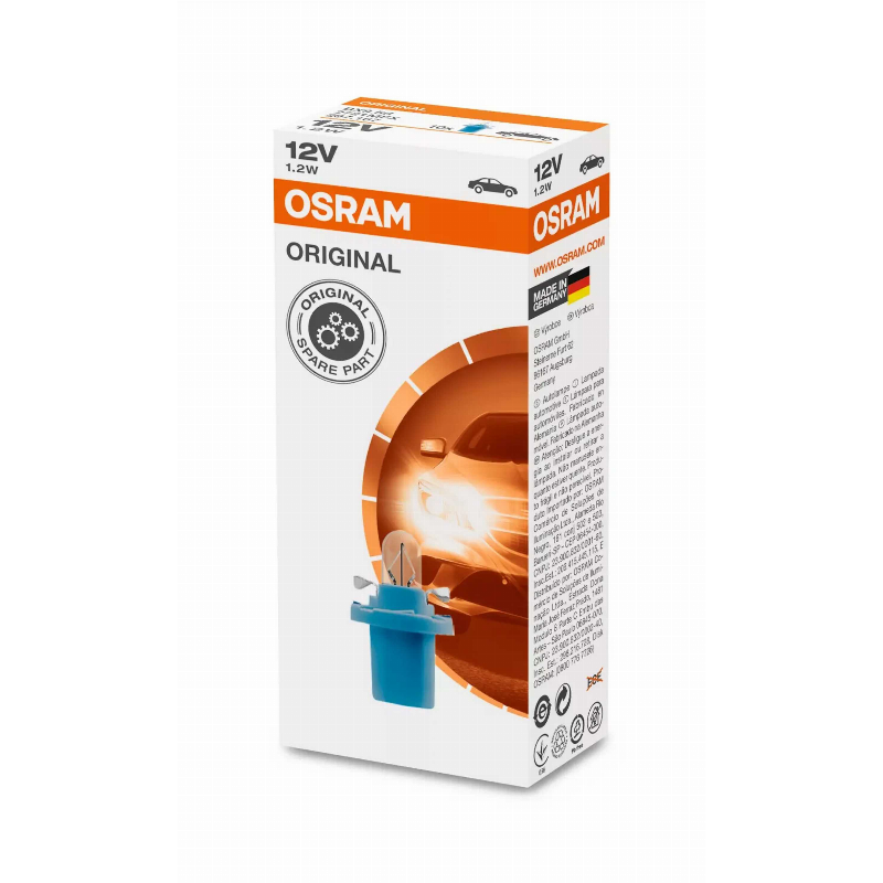 [OS-2721MFX] OSRAM LEMPUTĖS 1,2W 12V  5XFS10 1A