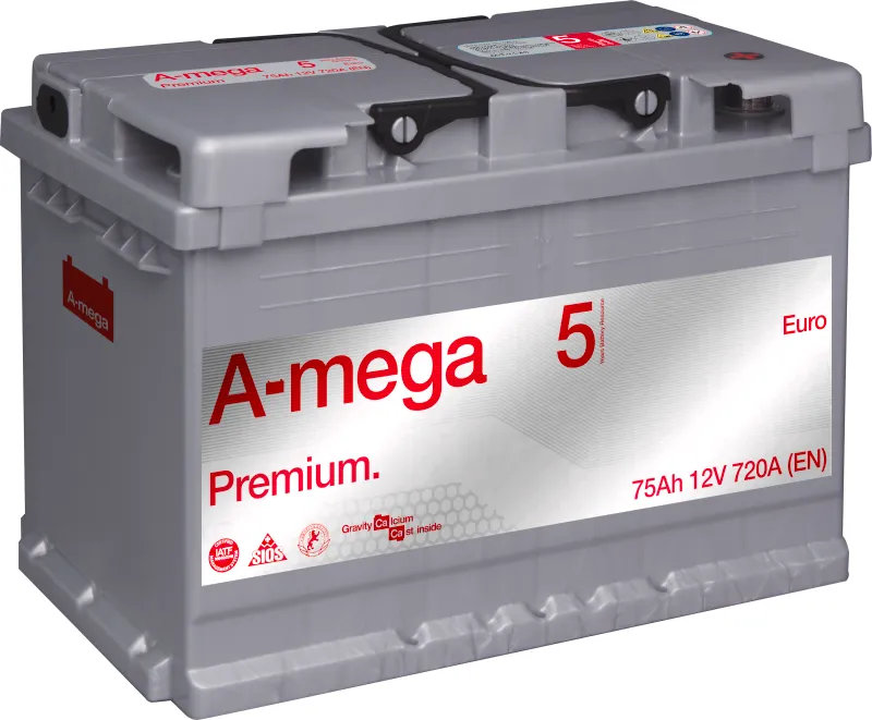 [5MP75RL] AKUMULIATORIUS A-MEGA PREMIUM 12V/75AH/720 EN LOW