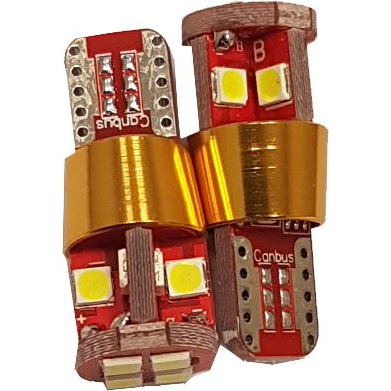 LEMPUTĖS W5W T10 LED 12SMD CANBUS 12V (2VNT)