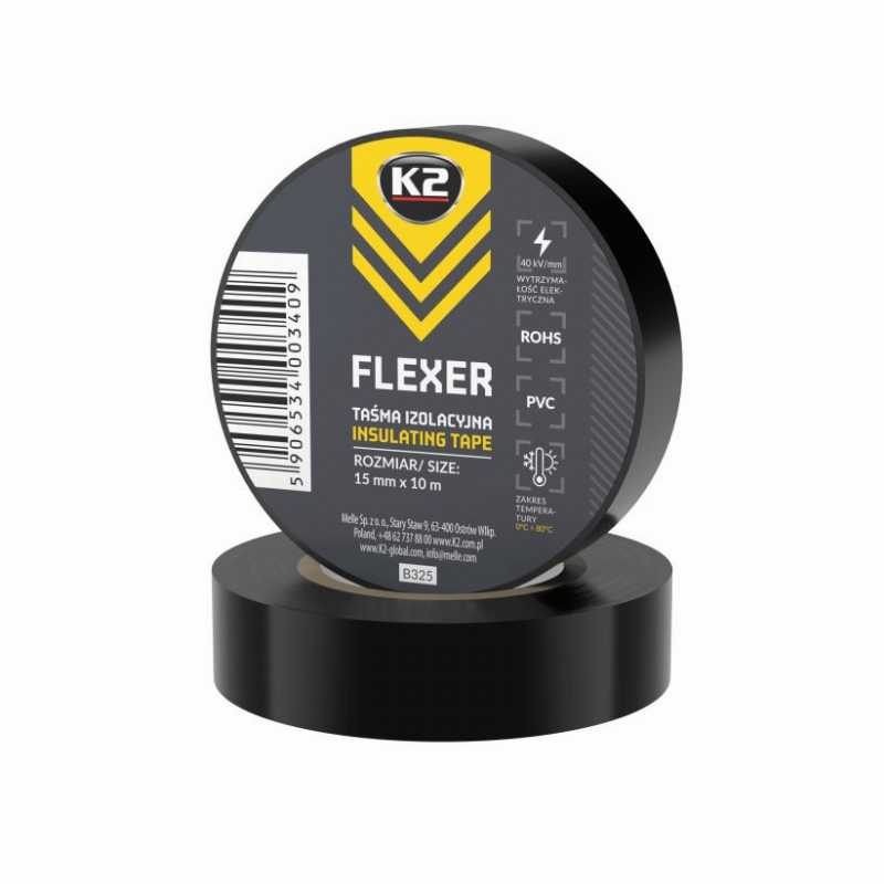 [11325] IZOLIACIJOS JUOSTELĖ K2 SMALL SIZE 15MM X 10M. 10VNT