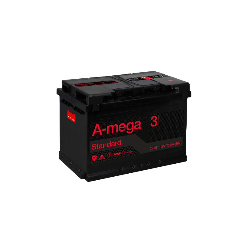 [3MS77R] A-MEGA STANDARD 12V/77AH/720A EN
