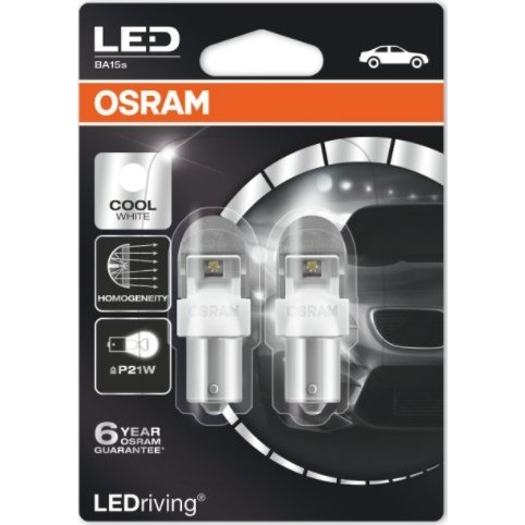 [OS-7556CW-02B] OSRAM LEMPUTĖS LED 2W 12V BA15S 5XBLI2 4K