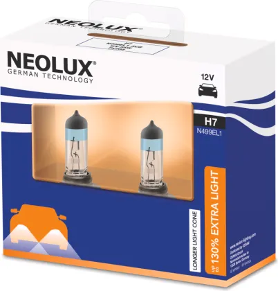 [NO-N499EL1-SCB] NEOLUX LEMPUTĖS H7 12V 55W +130% EXTRA LIGHT