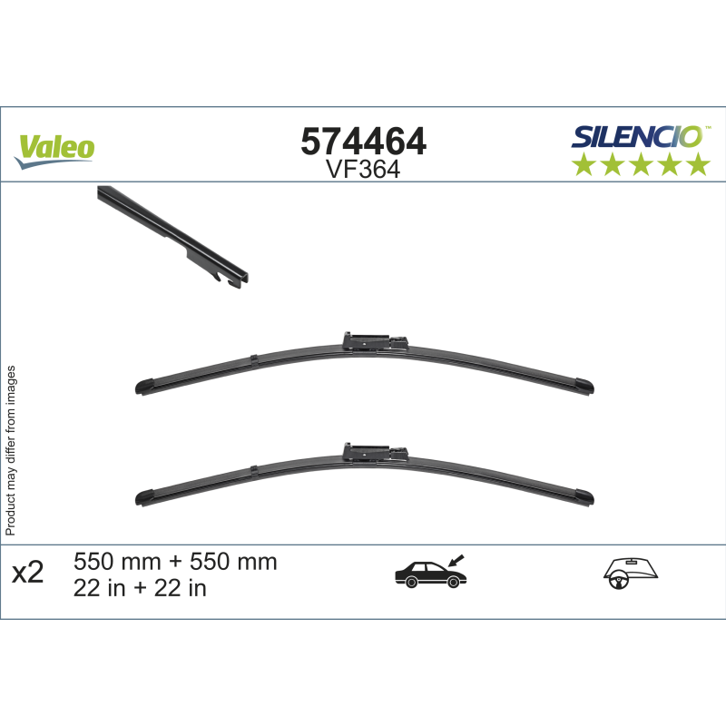 [S574464] VALEO SILENCIO VALYTUVAI AUDI FLAT BLADE