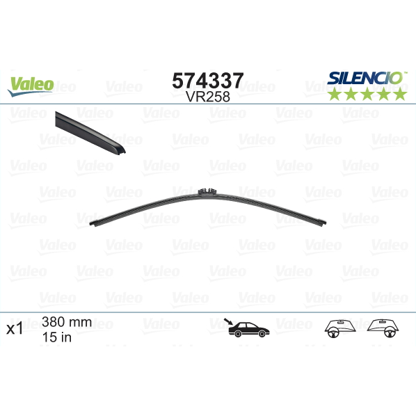 [S574337] VALEO SILENCIO VALYTUVAI BMW, VOLVO TYL