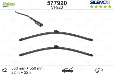 VALEO SILENCIO VALYTUVAI MERCEDES-BENZ FLAT BLADE