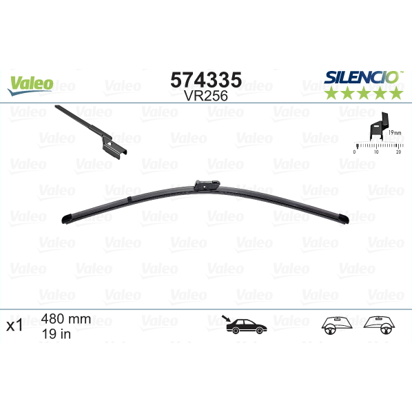 [S574335] VALEO SILENCIO VALYTUVAI FORD MONDEO TYL