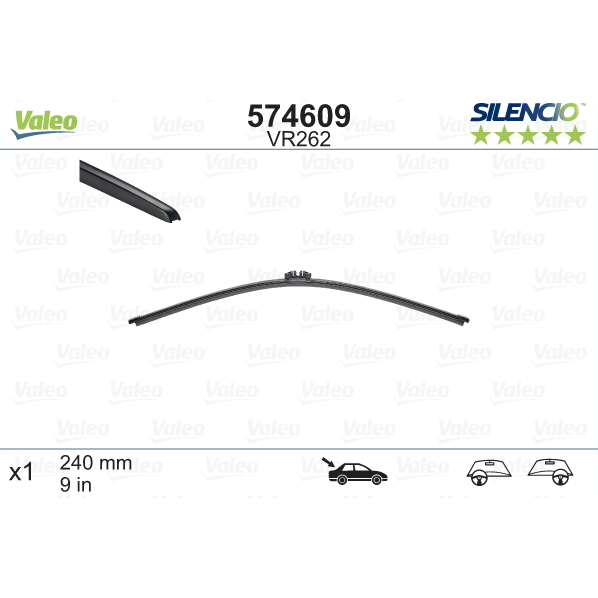 [S574609] VALEO SILENCIO VALYTUVAI CITROEN, FORD, MINI, RENAULT TYL