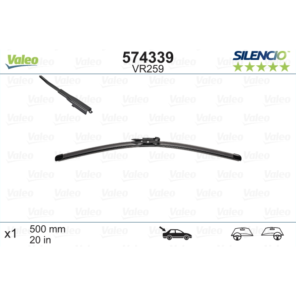 [S574339] VALEO SILENCIO VALYTUVAI OPEL TYL