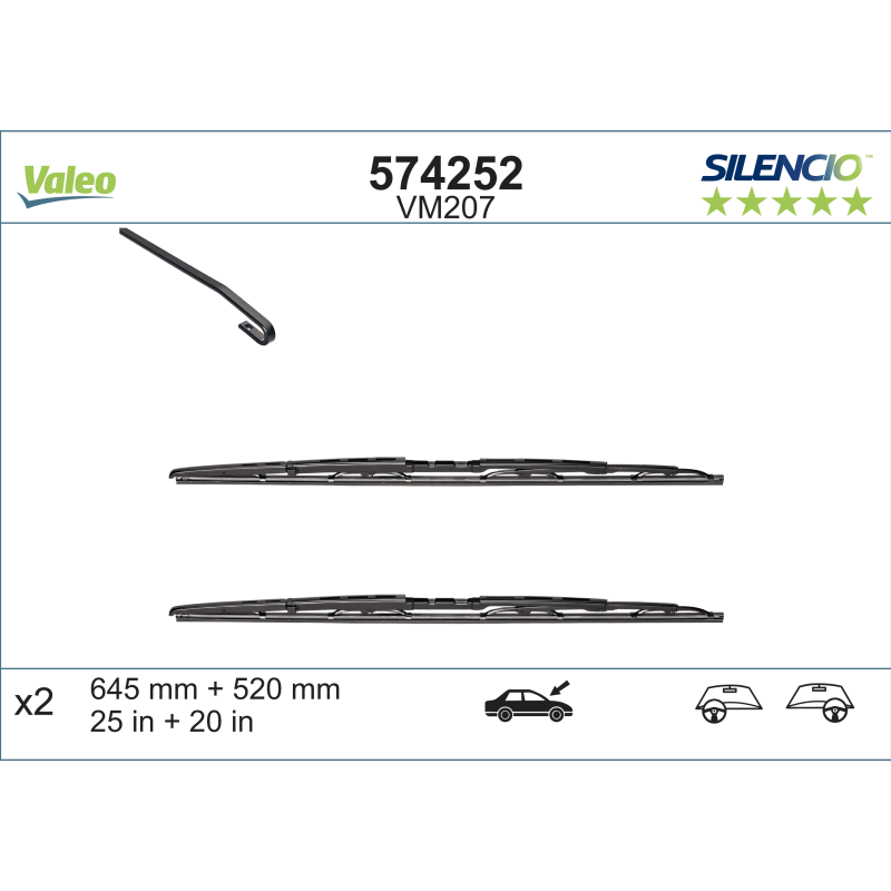 VALEO SILENCIO VALYTUVAI PEUGEOT VM207