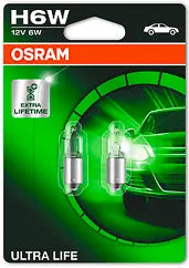 [OS-64132ULT-02B] OSRAM LEMPUTĖS H6W 12V 1A BAX9S 5XFS10