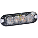 AMBER (GELTONA) LED LEMPOS 3W 4LED 12-24V