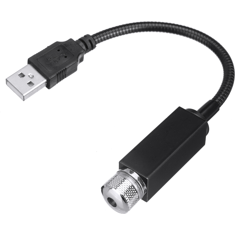 SALONO APŠVIETIMO DEKORATYVINĖ LED BLUE LEMPUTĖ SU LANKSČIA USB JUNGTIMI