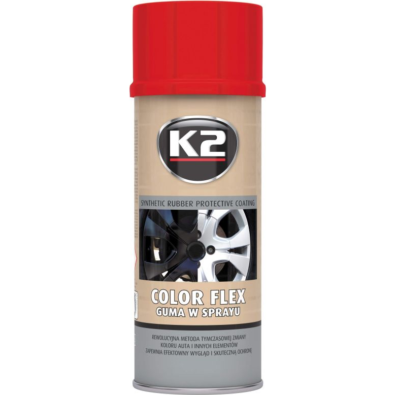 [10343RED] GUMUOTI DAŽAI RAUDONI "COLOR FLEX" K2 400ML