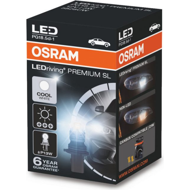 OSRAM LEMPUTĖS 3W 12V PG18.5D-1 10X1 2B